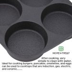 Home & Treat 4-Cup Egg Omelette Non-Stick Pancake Frying Pan, Plett, Crepe Pan - Image 5
