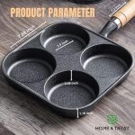 Home & Treat 4-Cup Egg Omelette Non-Stick Pancake Frying Pan, Plett, Crepe Pan - Image 3