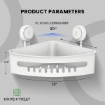 Home & Treat Shower Caddy Corner Shelf Organiser - Image 2