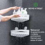 Home & Treat Shower Caddy Corner Shelf Organiser - Image 4