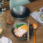 2 Pcs Ceramic Ramen Noodle Bowls with 2 Spoon, 4 Chopstick - Image 9
