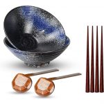 2 Pcs Ceramic Ramen Noodle Bowls with 2 Spoon, 4 Chopstick - Image 7