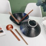 2 Pcs Ceramic Ramen Noodle Bowls with 2 Spoon, 4 Chopstick - Image 5