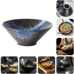 2 Pcs Ceramic Ramen Noodle Bowls with 2 Spoon, 4 Chopstick - Image 4