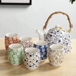 Home & Treat 900ml Vintage Floral Porcelain Tea Pot Set - Image 3