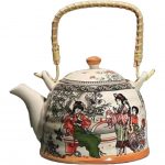 Home & Treat 900ml Vintage Floral Porcelain Tea Pot Set - Image 4