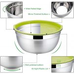 Home & Treat 5 Pcs Mixing Bowl Set with Multicolord Lids - Image 4