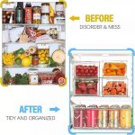 Home & Treat Clear Fridge Organiser Bin with Handles - Image 6