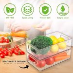 Home & Treat Clear Fridge Organiser Bin with Handles - Image 5