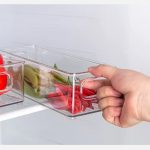 Home & Treat Clear Fridge Organiser Bin with Handles - Image 2