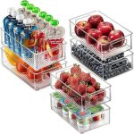 Home & Treat Clear Fridge Organiser Bin with Handles - Image 8