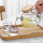 Home & Treat Glass Teapot 1000 ml with Filter Coil and Bamboo Lid - Image 3