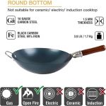 Home & Treat Wok Pan with Wooden Lid - Image 3