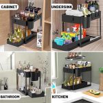 Under Sink Storage Shelf Organizers with Sliding Pull Out Drawer - Image 3