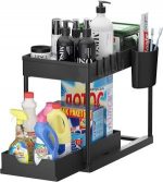 Under Sink Storage Shelf Organizers with Sliding Pull Out Drawer - Image 6