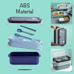 Upgraded 2 Tier 1050ml Bento Lunch Box for Kids and Adults - Image 2