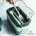 Upgraded 2 Tier 1050ml Bento Lunch Box for Kids and Adults - Image 4