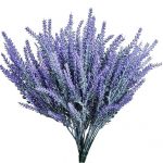 4 pcs Artificial Flocking Lavender