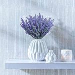 4 pcs Artificial Flocking Lavender - Image 6