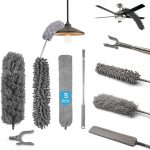 5 Pcs Feather Duster Kit, Extendable Cleaning Brush Head