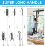 5 Pcs Feather Duster Kit, Extendable Cleaning Brush Head - Image 3
