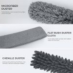 5 Pcs Feather Duster Kit, Extendable Cleaning Brush Head - Image 2