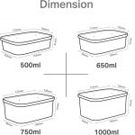50x Kraft Takeaway Paper Bowls with Lids (Round bowl 500ML) - Image 3