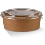50x Kraft Takeaway Paper Bowls with Lids (Round bowl 500ML) - Image 13