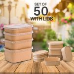 50x Kraft Takeaway Paper Bowls with Lids (Round bowl 500ML) - Image 6