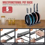 Bakeware Expandable Pan Organiser Lid Rack 5 Divider - Image 5