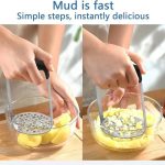 Stainless Steel Potato Masher with Paring Knife - Image 2