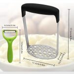 Stainless Steel Potato Masher with Paring Knife - Image 6