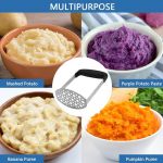 Stainless Steel Potato Masher with Paring Knife - Image 4