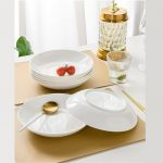 Home & Treat Pure White Porcelain 8 Inch Pasta Bowl Set of 6 Large Ceramic Soup Bowls Set - Serving Plates Salad Pasta Fruit â€“ Microwave and Dishwasher Safe - Image 7