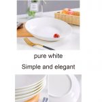 Home & Treat Pure White Porcelain 8 Inch Pasta Bowl Set of 6 Large Ceramic Soup Bowls Set - Serving Plates Salad Pasta Fruit â€“ Microwave and Dishwasher Safe - Image 5