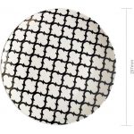 Premium Porcelain Ceramic Dinner Arabesque Pattern Plates Set of 6 - Image 2