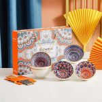 Green Globe Pack 6 Ceramic Rice Party Bowls 10 oz - Image 3