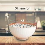 Green Globe 6 Pcs Ceramic Rice Bowls 10 oz | Dinnerware Gift Set for Cereal Soup Dessert Snack Fruit Salsa (Porcelain) - Image 3