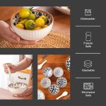 Green Globe 6 Pcs Ceramic Rice Bowls 10 oz | Dinnerware Gift Set for Cereal Soup Dessert Snack Fruit Salsa (Porcelain) - Image 6
