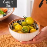 Green Globe 6 Pcs Ceramic Rice Bowls 10 oz | Dinnerware Gift Set for Cereal Soup Dessert Snack Fruit Salsa (Porcelain) - Image 7