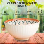 Green Globe 6 Pcs Ceramic Rice Bowls 10 oz | Dinnerware Gift Set for Cereal Soup Dessert Snack Fruit Salsa (Porcelain) - Image 2
