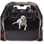 Green Globe Dog Car Boot Liner Protector | Waterproof Nonslip Pet Car seat Cover | Universal Trunk Blanket with Side Protection and Bumper Protection (Dog Cover Gray)