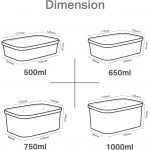 50x Kraft Brown Takeaway Paper Bowls with Lids (500ml | 650ml | 750ml ) - Image 5