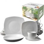 Home & Treat 20-Piece Dinner Set | Contain 4 Each - Dinner Plate, Side Plate, Soup Plate, Saucer, Cups | Dinnerware Service Gift