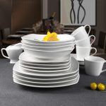 Home & Treat 20-Piece Dinner Set | Contain 4 Each - Dinner Plate, Side Plate, Soup Plate, Saucer, Cups | Dinnerware Service Gift - Image 3
